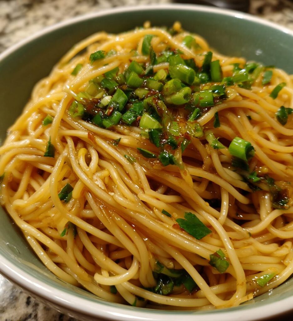 scallion oil noodles