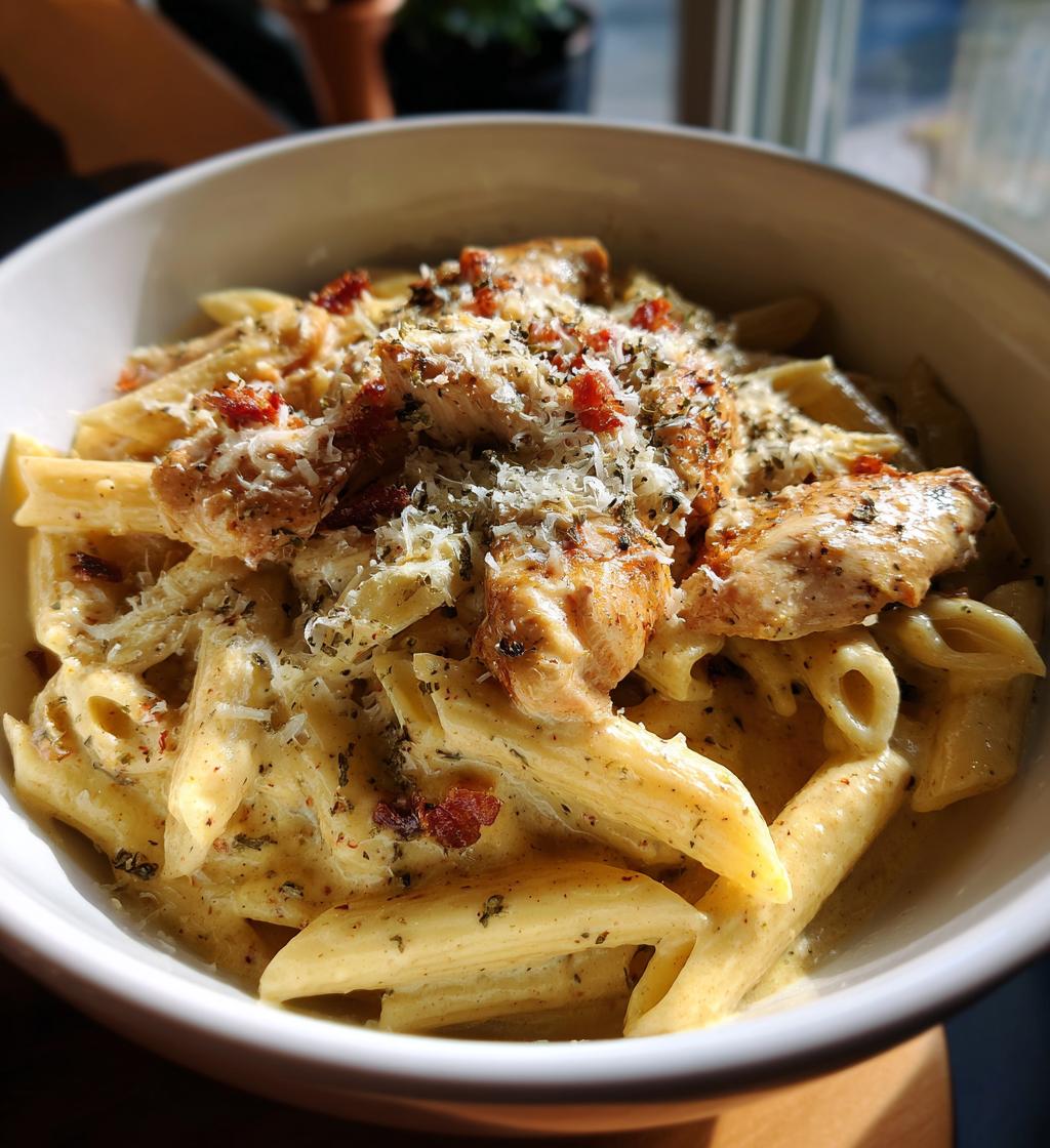 slow cooker creamy chicken and penne recipe