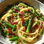 spring pasta carbonara