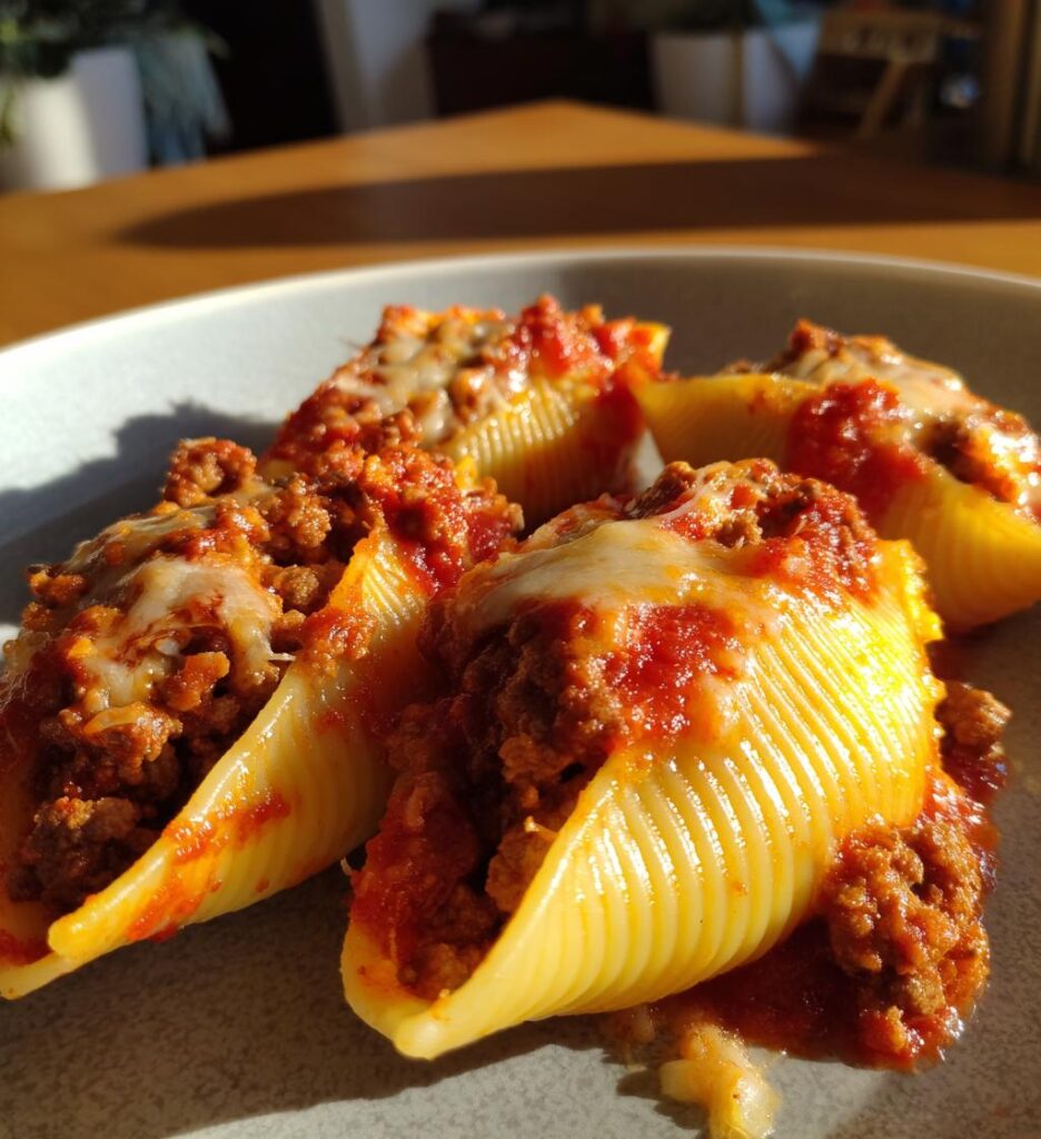 stuffed shells with meat