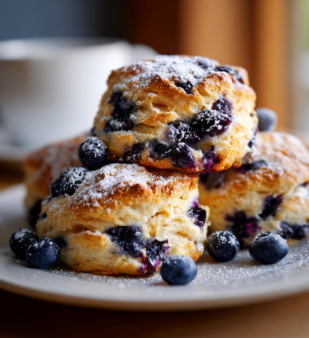 sweet blueberry biscuits