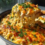 ultimate cheesy chicken spaghetti