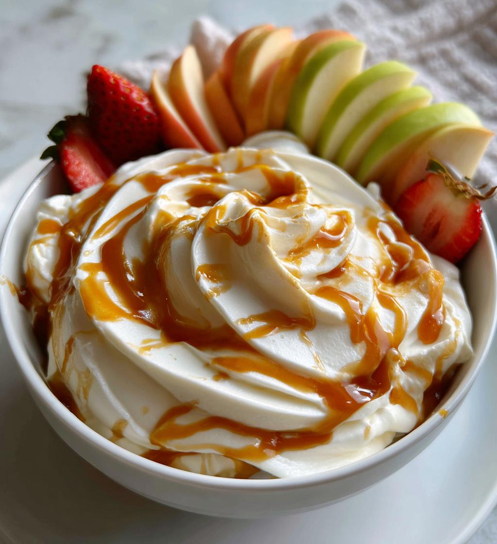 whipped caramel dip
