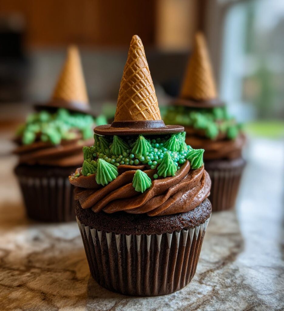witch hat cupcakes