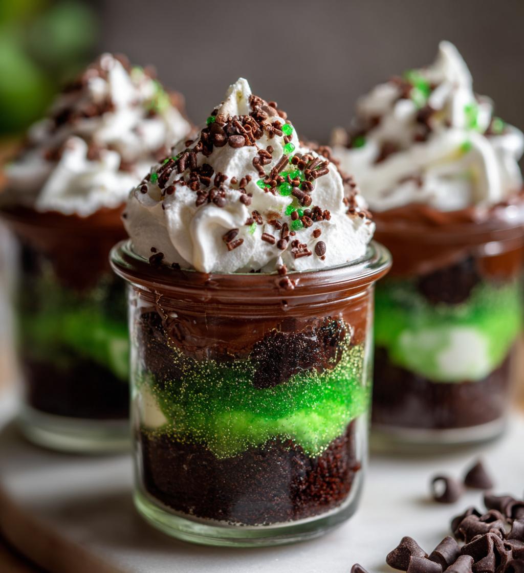 witches brew halloween cake jars