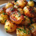 air fryer greek lemon potatoes