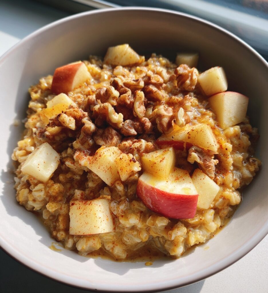 apple-cinnamon breakfast barley