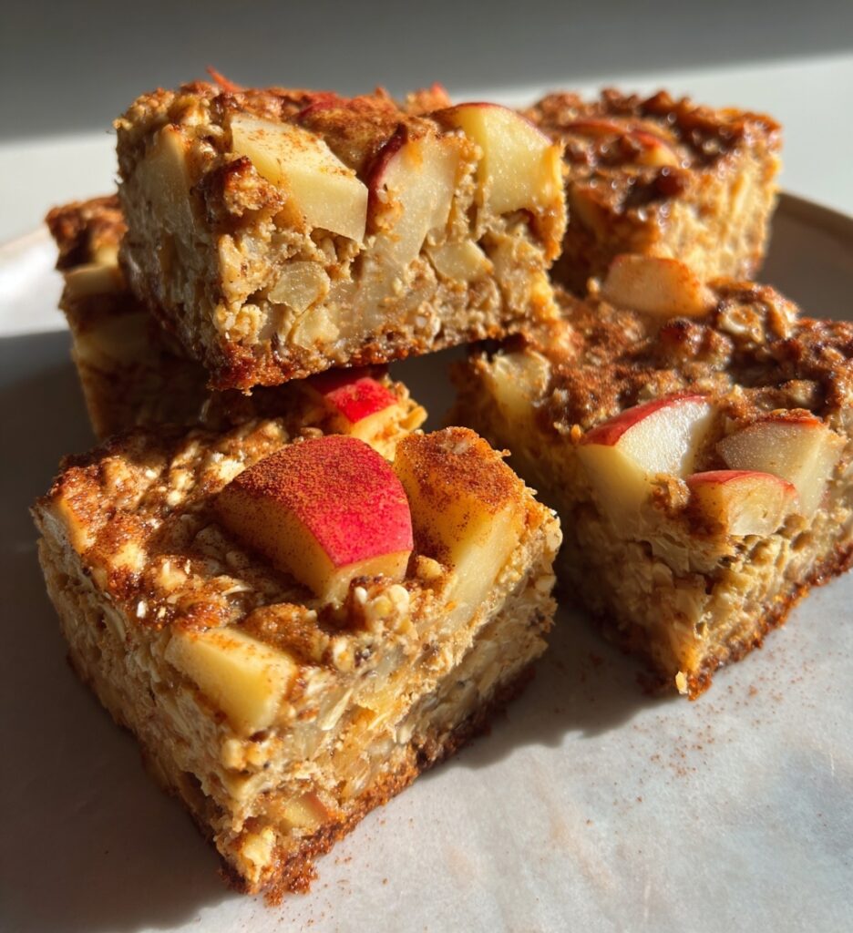 apple cinnamon breakfast bars healthy