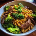 beef and broccoli lo mein