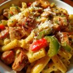 bourbon street chicken and andouille sausage pasta