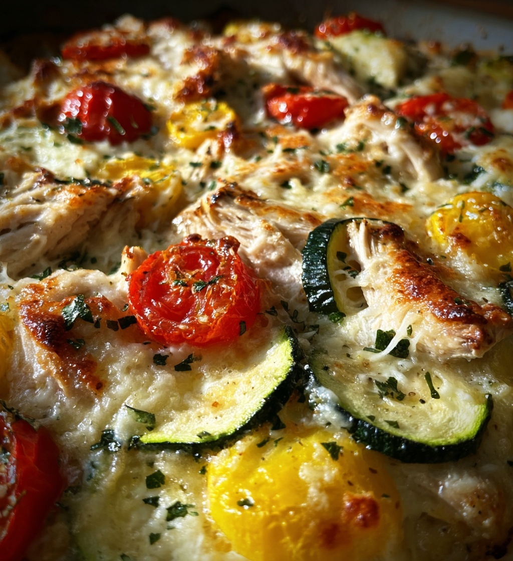 chicken squash and zucchini bake