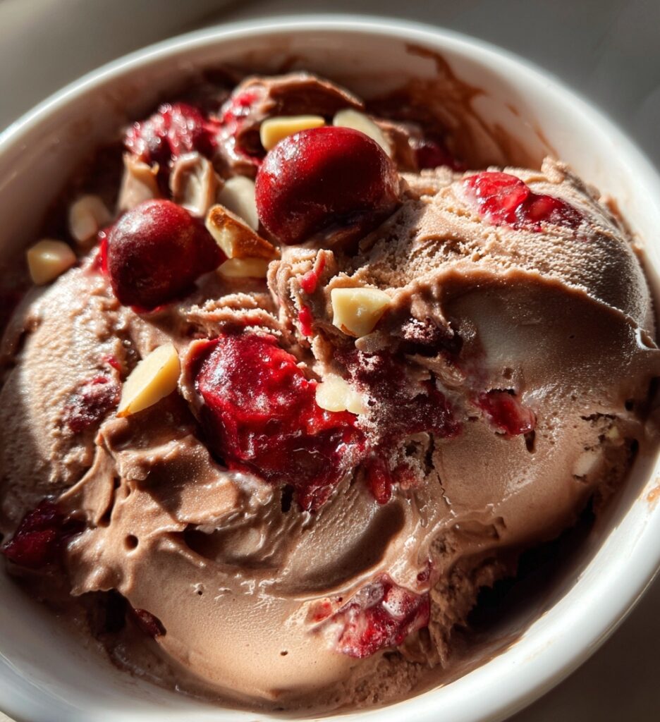 chocolate cherry amaretto ice cream