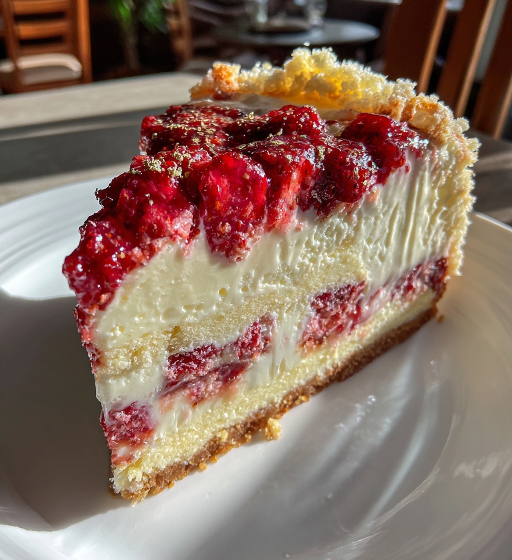 double strawberry shortcake cheesecake