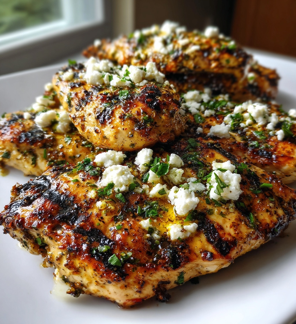 flavorful greek chicken with lemon and feta