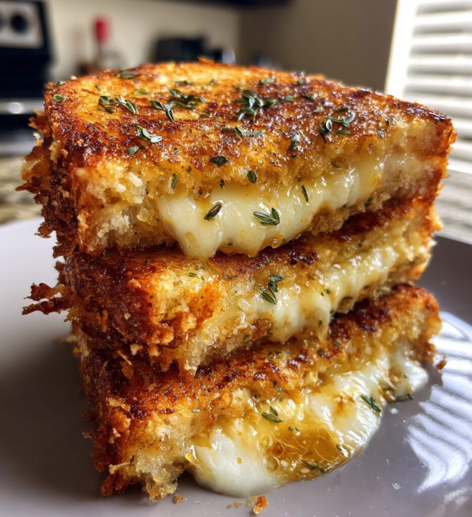 garlic bread grilled cheese air fryer