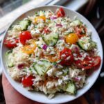 greek lemon rice salad