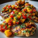 grilled chicken with jalapeno peach salsa