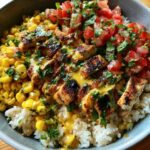 i heart meals street corn chicken rice bowl