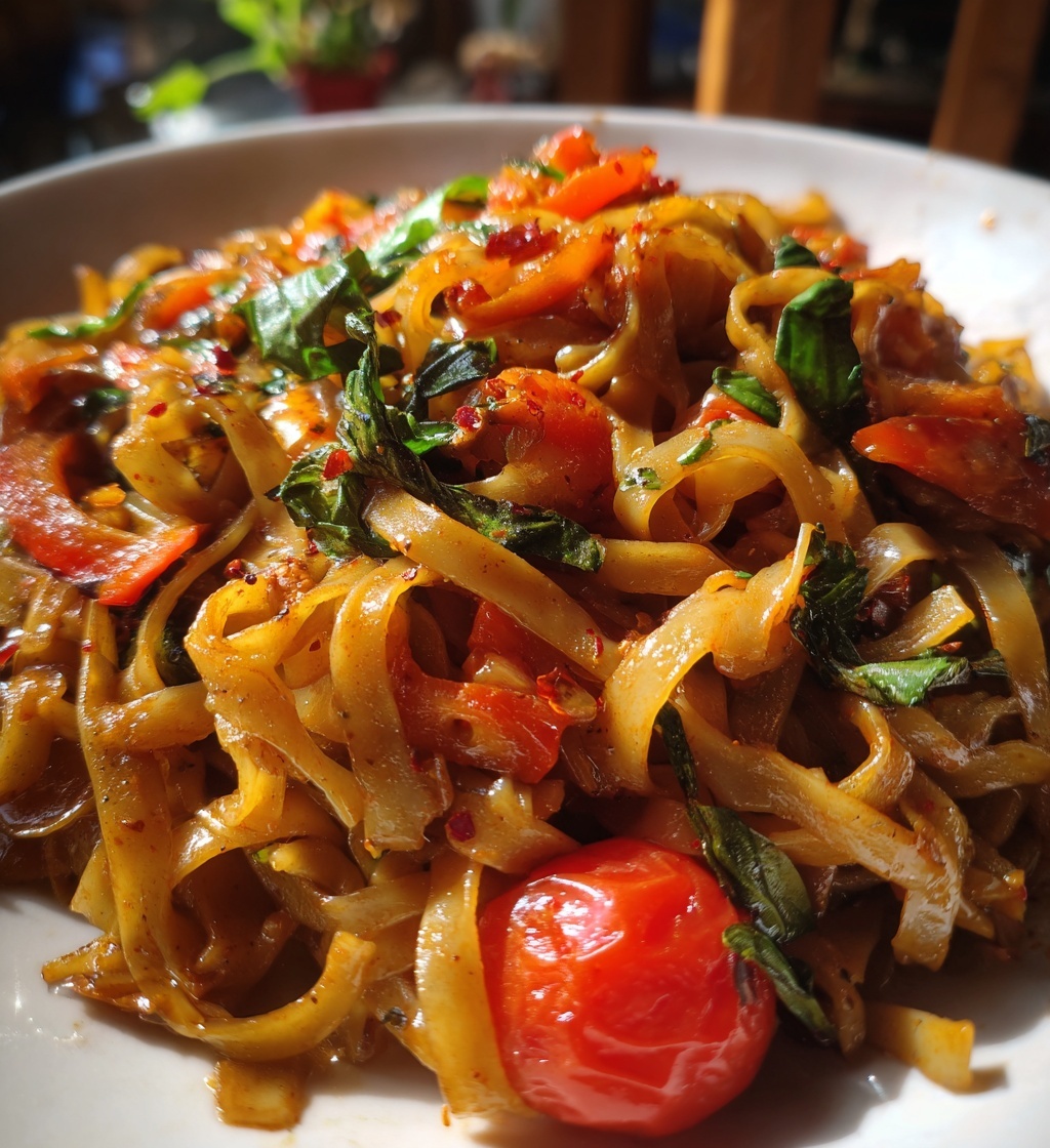 italian drunken noodles bold and spicy