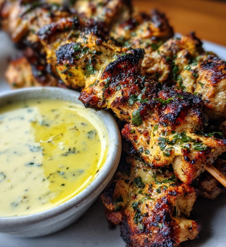 lebanese chicken kabobs garlic sauce