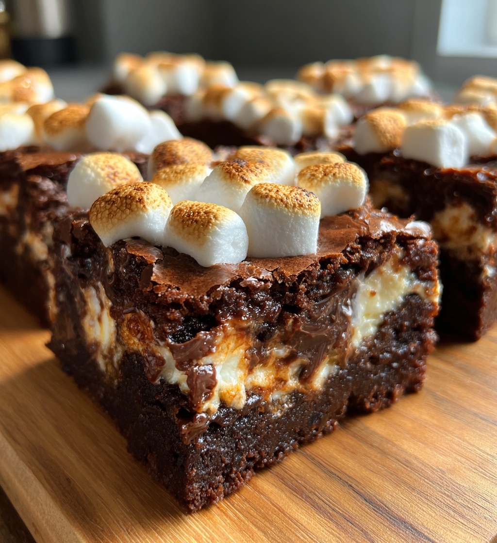 marshmallow cookie dough brownies
