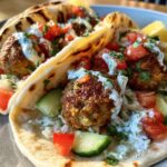 mediterranean chicken meatball tacos