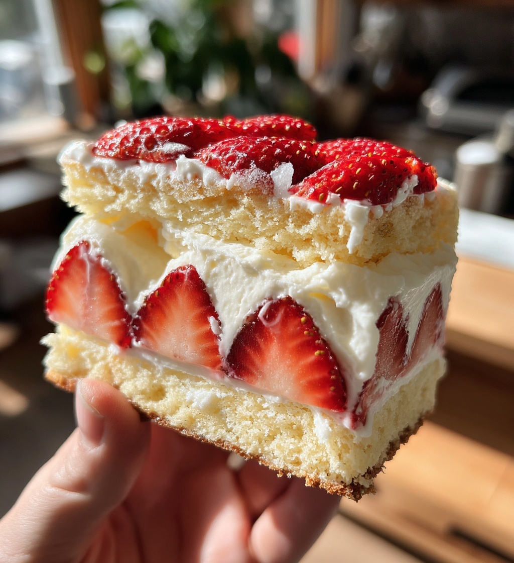 mini strawberry shortcake ice cream sandwiches