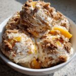 peach cobbler ice cream no churn