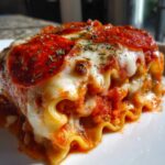pepperoni pizza lasagna roll up
