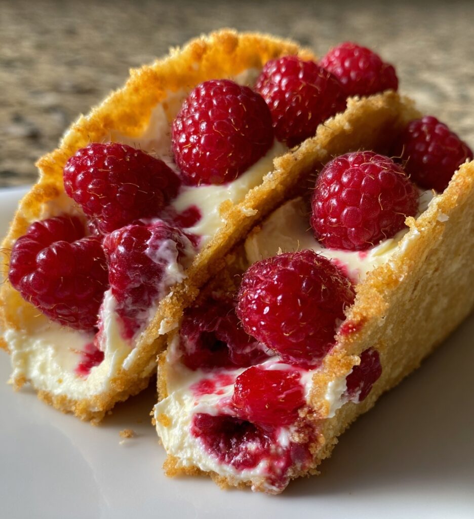 pies and tacos raspberry cheesecake
