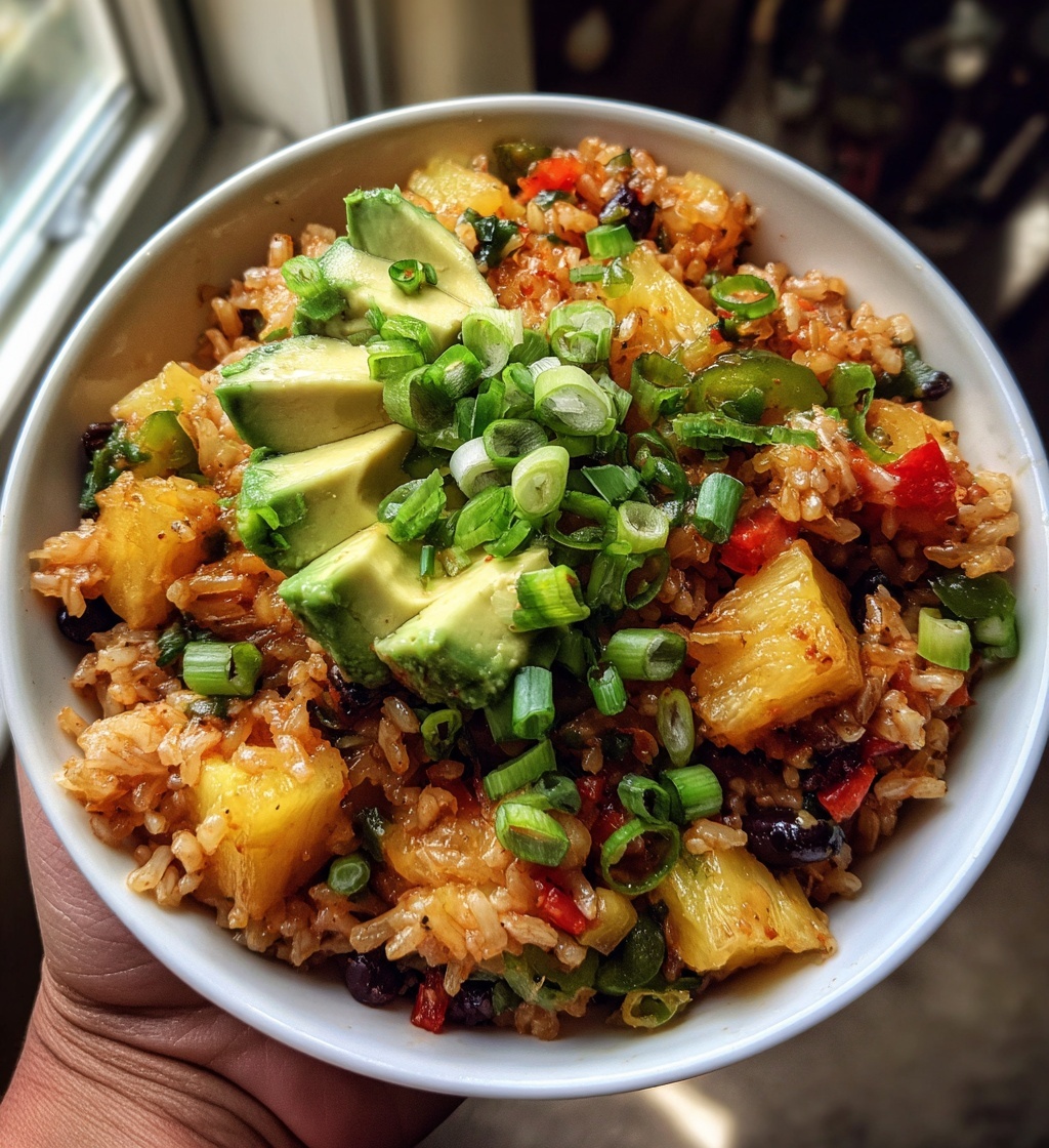 pineapple rice bowl vegan