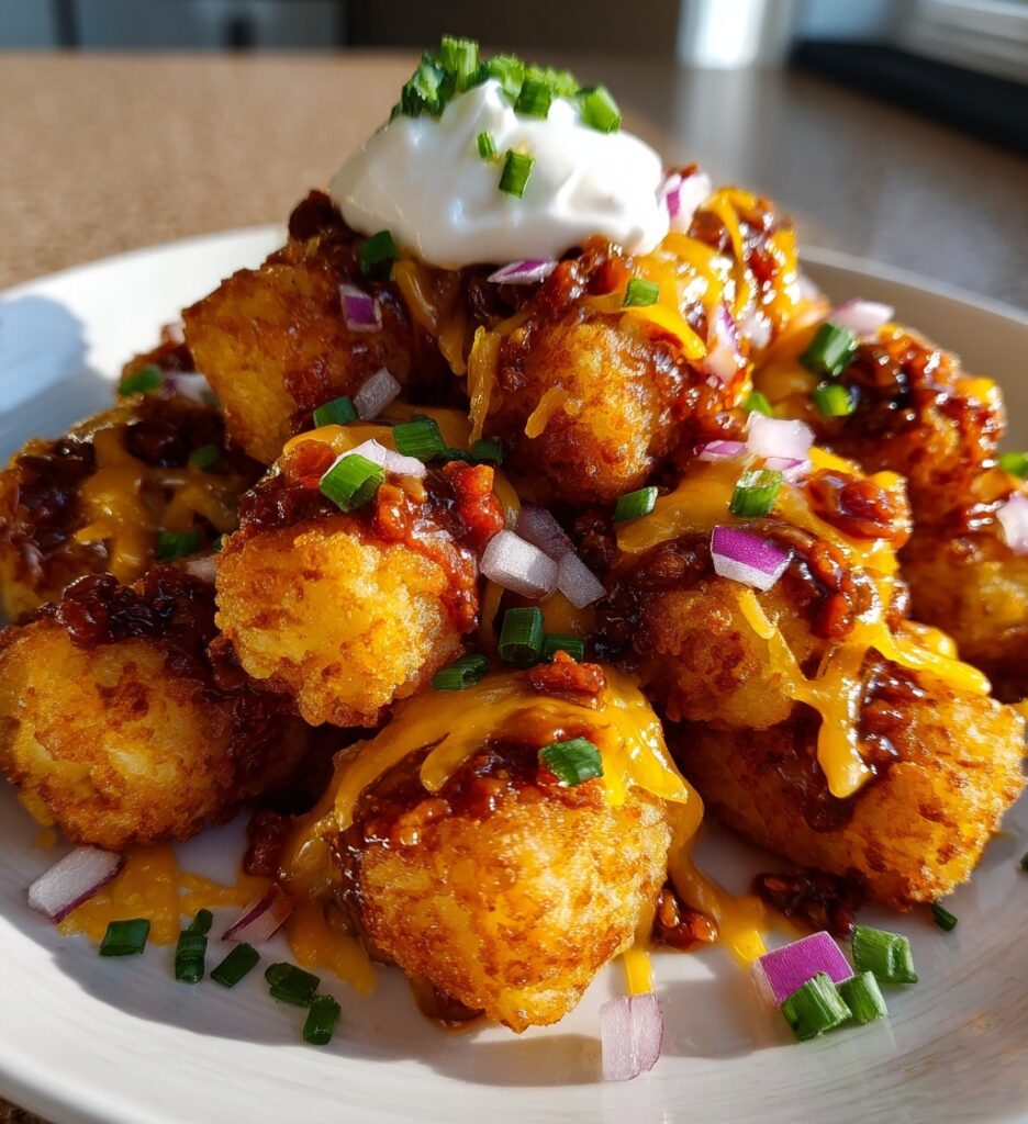 pioneer woman chili cheese tots
