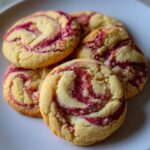 raspberry cheesecake swirl cookies