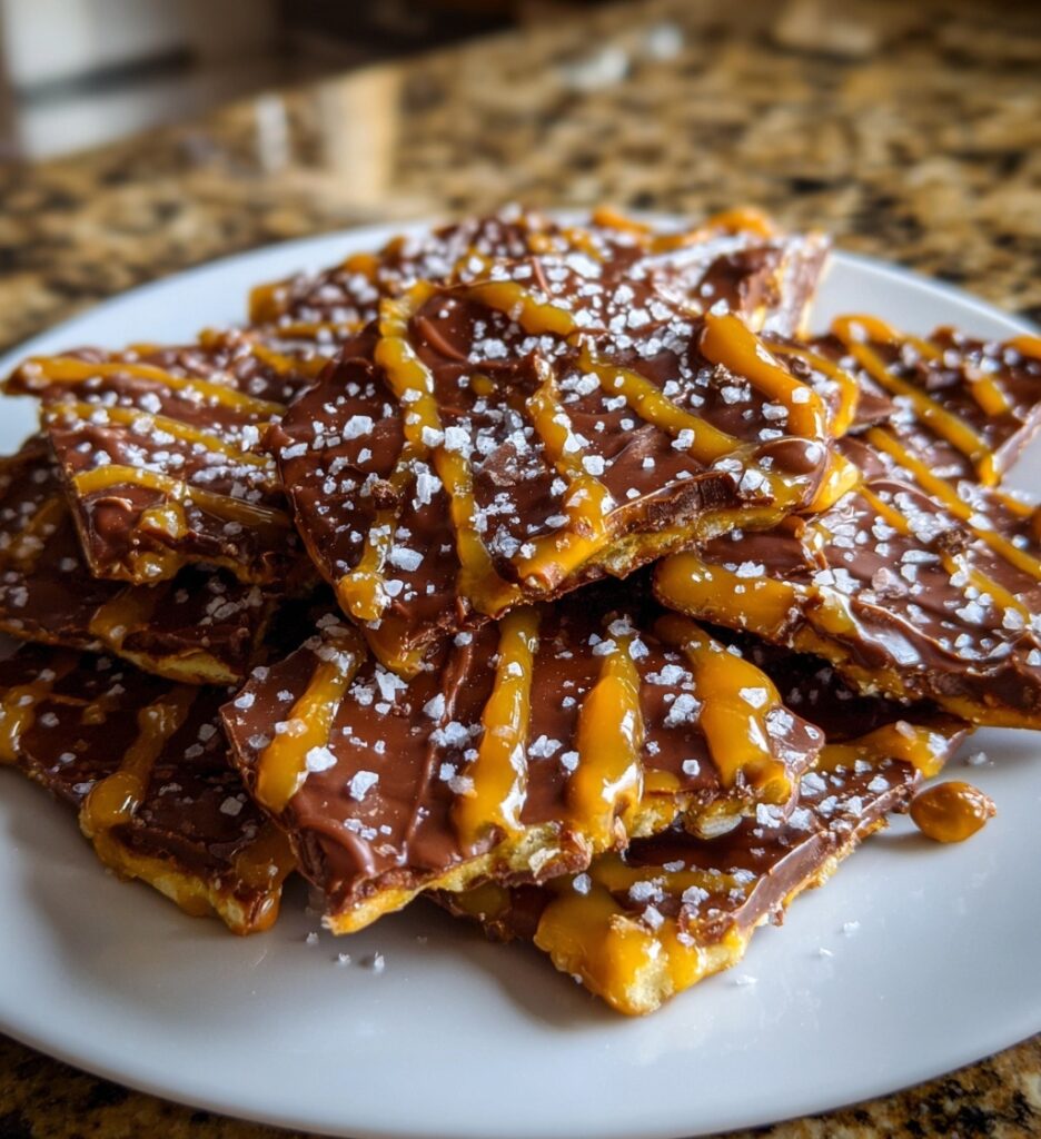 salted caramel pretzel bark all recipes