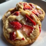 single serve strawberry cheesecake cookies