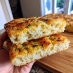 sourdough discard garlic parmesan focaccia