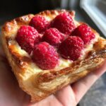 sourdough discard raspberry cream cheese danish