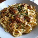 spicy chicken alfredo pasta