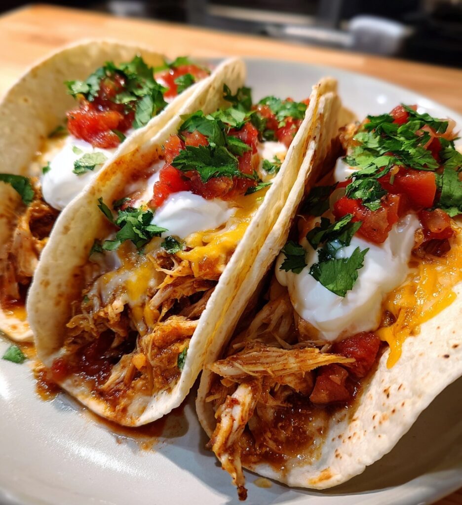 spicy chicken tacos crockpot
