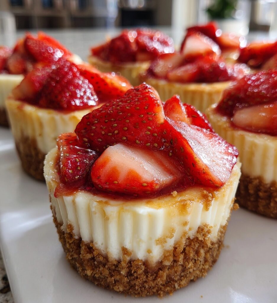 strawberry cheesecake cups easy