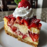 strawberry shortcake cheesecake dump cake