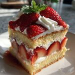 strawberry shortcake ice cream cake with pound cake