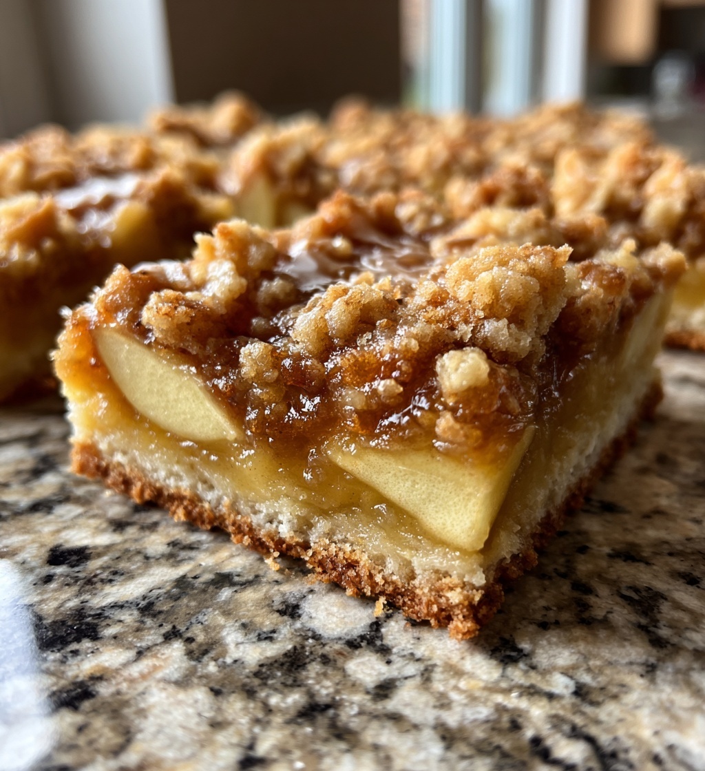the best apple crisp shortbread bars recipe
