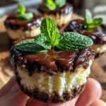 thin mint mini cheesecakes