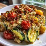 zucchini and feta bake with chicken